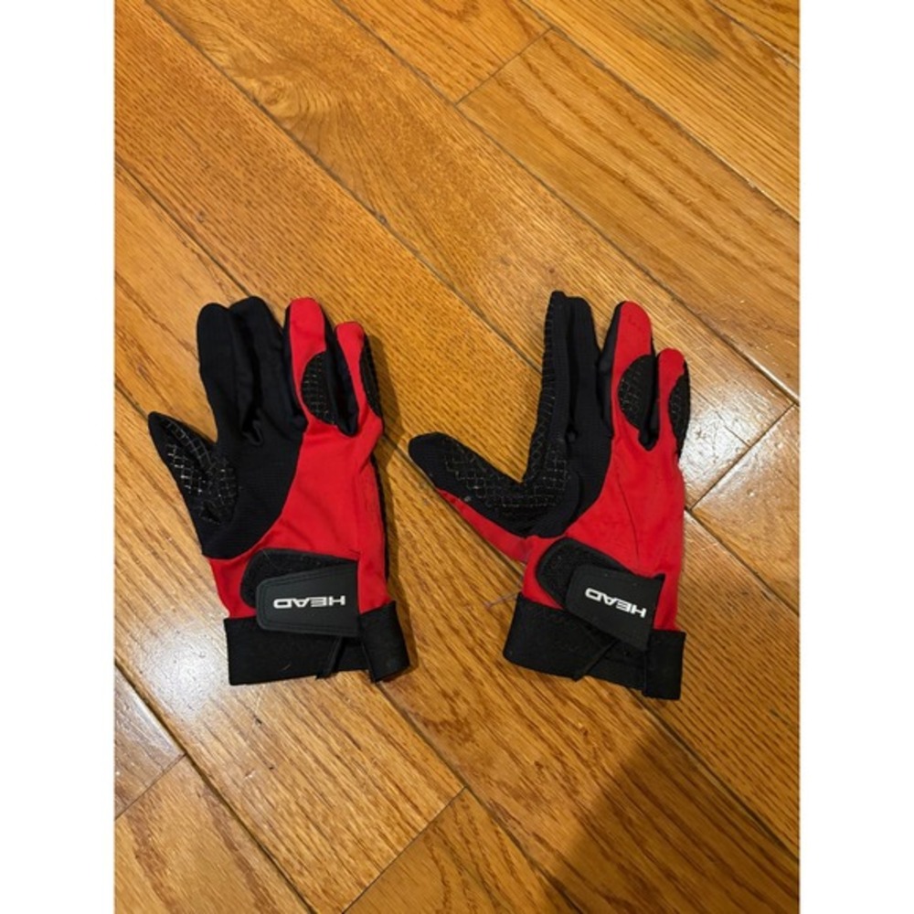 HEAD Red‎ Black Cycling Gloves W Grip Size M Mens Womens Cycling Bike